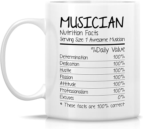 Miniatura 2 de Retreez Taza divertida  Sin vida musical Would B Flat Musician - Tazas de café de cerámica de 11 onzas  Divertido, sarcasmo, sarcástico,
