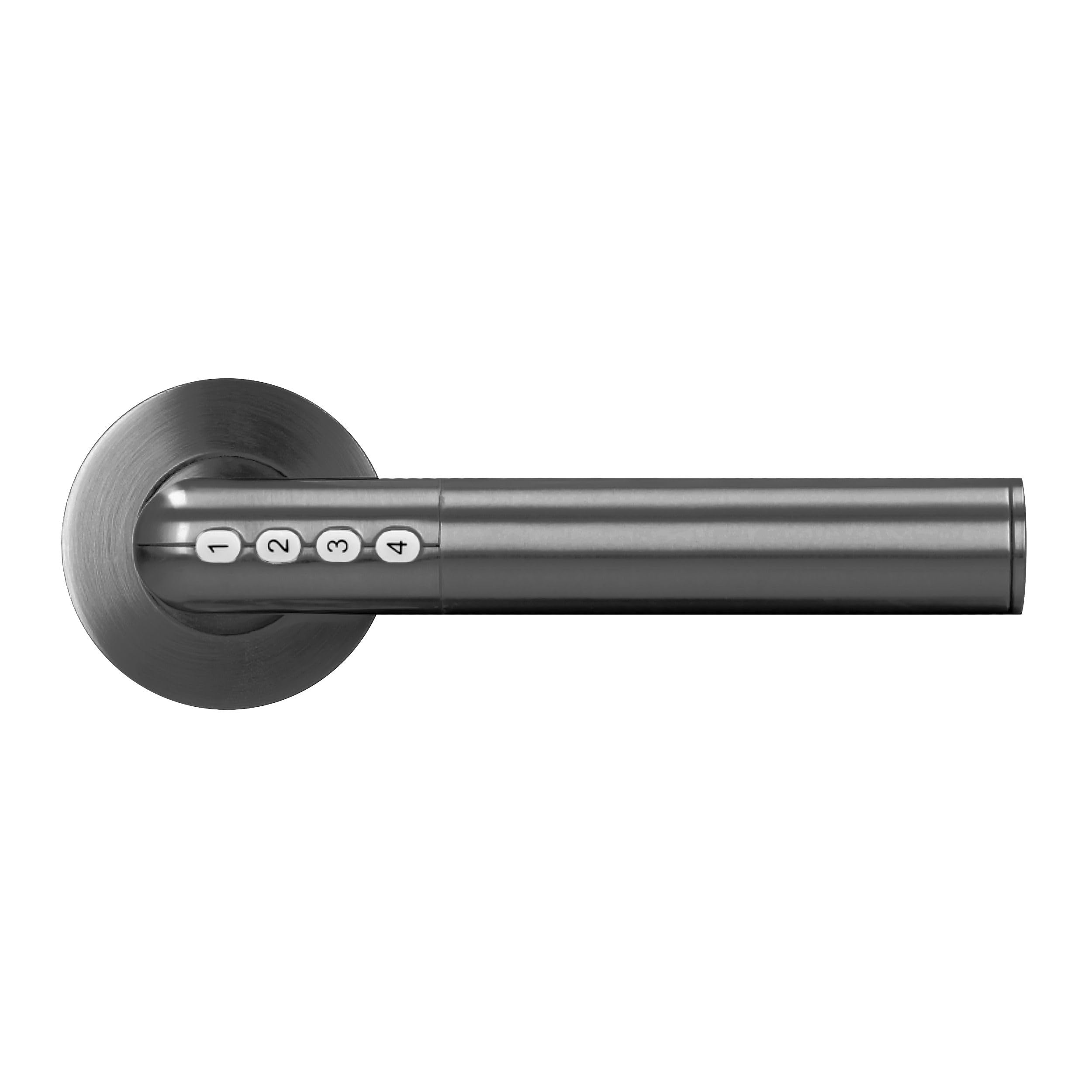 LATRANS LS-ZS-850 Serrure de porte électronique Verrou Bluetooth Smart IP44 Noir