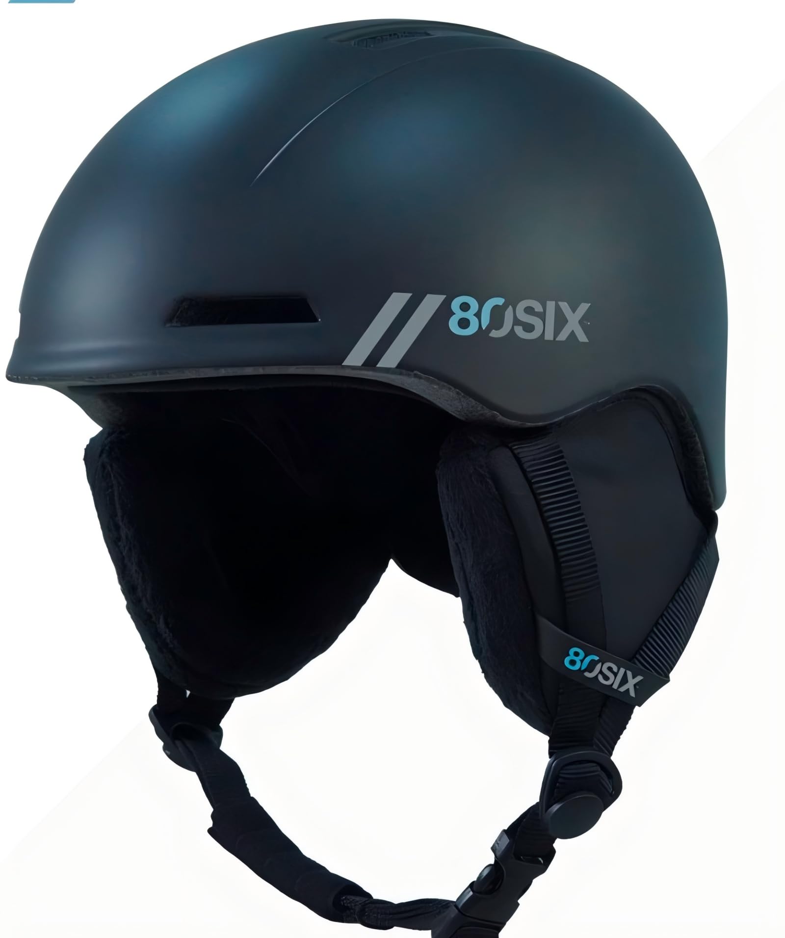 80SIX Snow Helmet – Lightweight Comfortable Adjustable Ski and Snowboard Helmet with Ventilation, Removable Ear Pads and Warm Liner, In-Mould PC Shell for Men, Women and Youth (Black Matte, S/M) — image 1