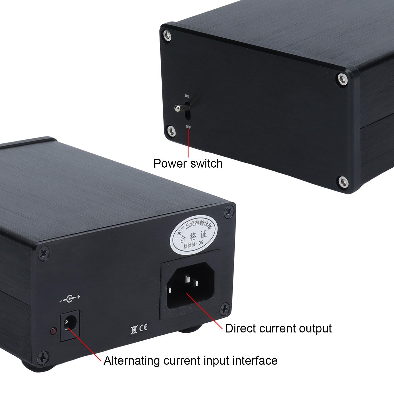 Alimentatore con Regolazione Lineare 25 W, Corrente Costante, Basso Rumore, Materiale in Lega di Alluminio, Ideale per Interruttori, Umidificatori D'aria (12V)