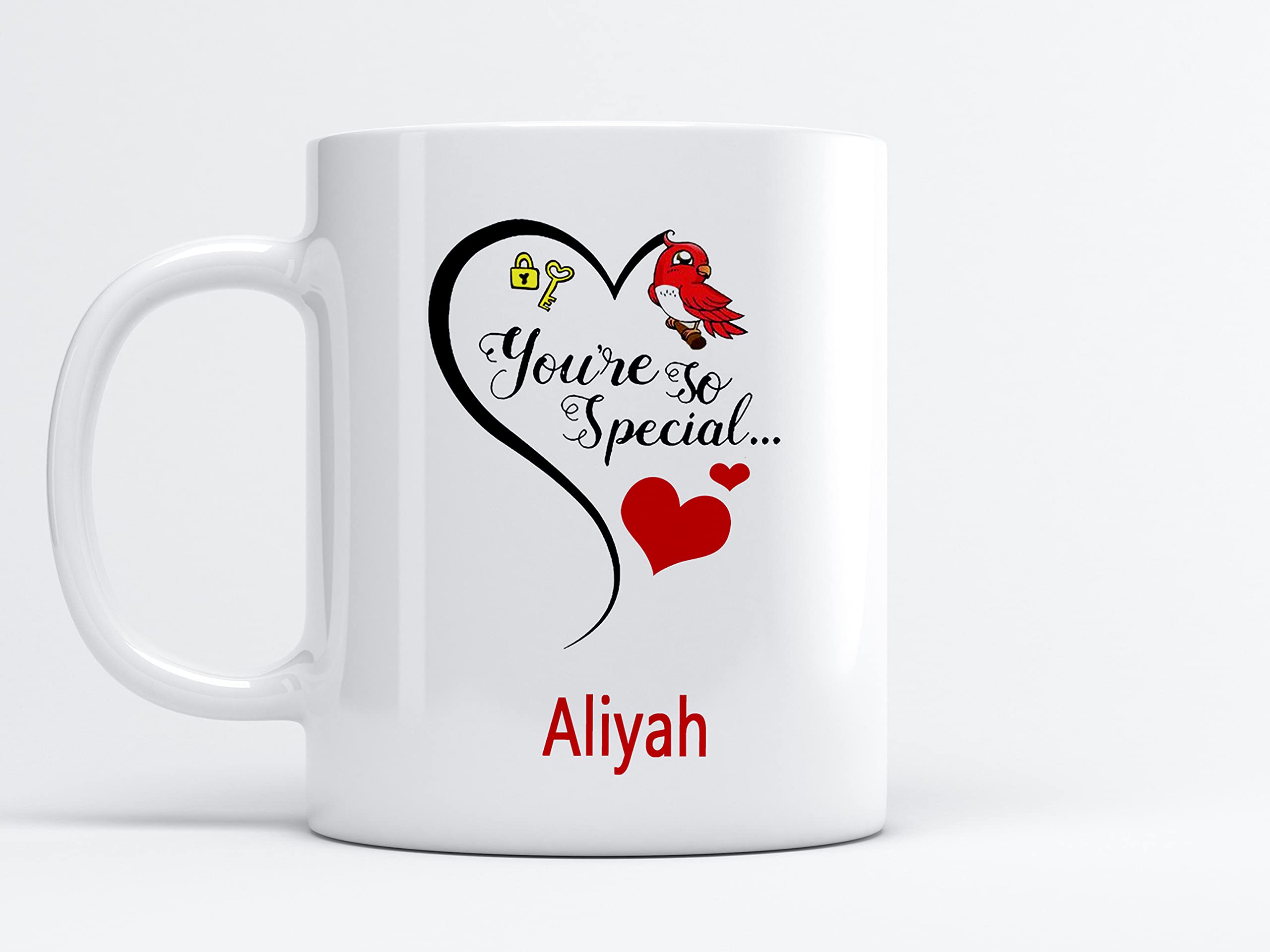 MM9E You are So Special Aliyah Printed Mug , I Love You Aliyah , Aliyah Name Mug ,Valentine's Day , Anniversary Gift , Happy Birthday Gift , Rakhi Mug , Husband, Brother ,Ceramic Coffee Mug 325ml