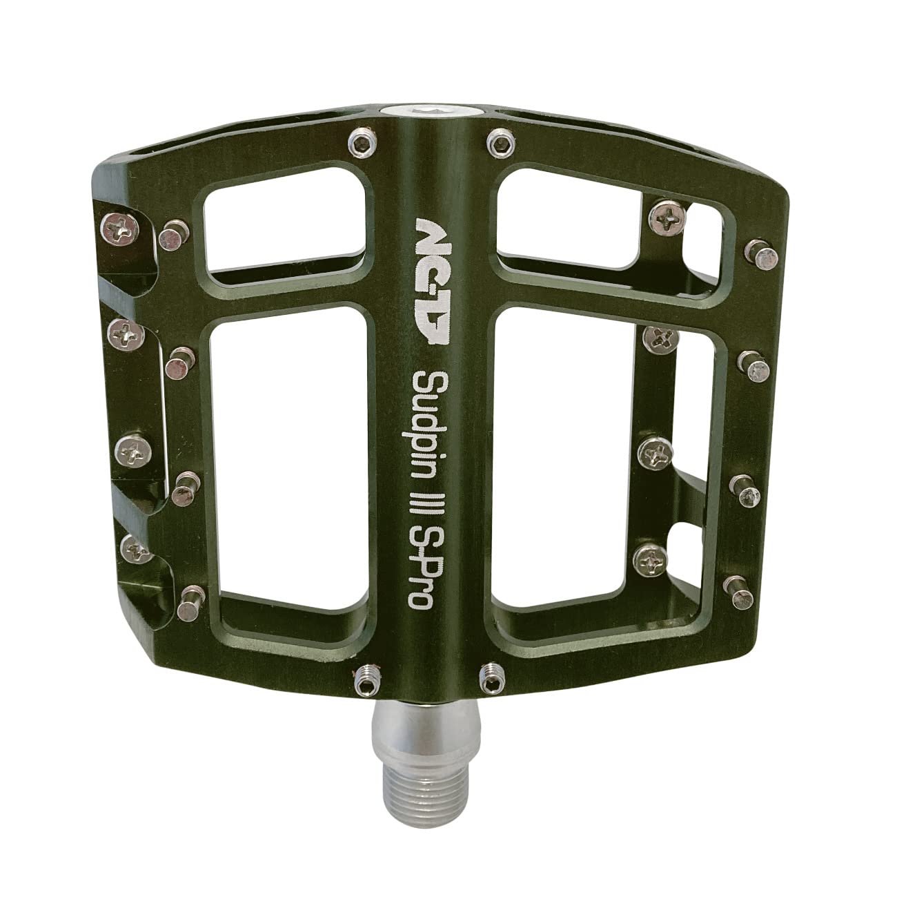 NC-17 Sudpin III S-Pro Aluminium Plattform Pedale | Fahrrad Pedale MTB und BMX | Dirt und Freeridestyle optimiert | Fahrradpedale E-Bike, Citybike 9/16 Zoll | Höhe auf 15mm reduziert inkl. Ersatzpins