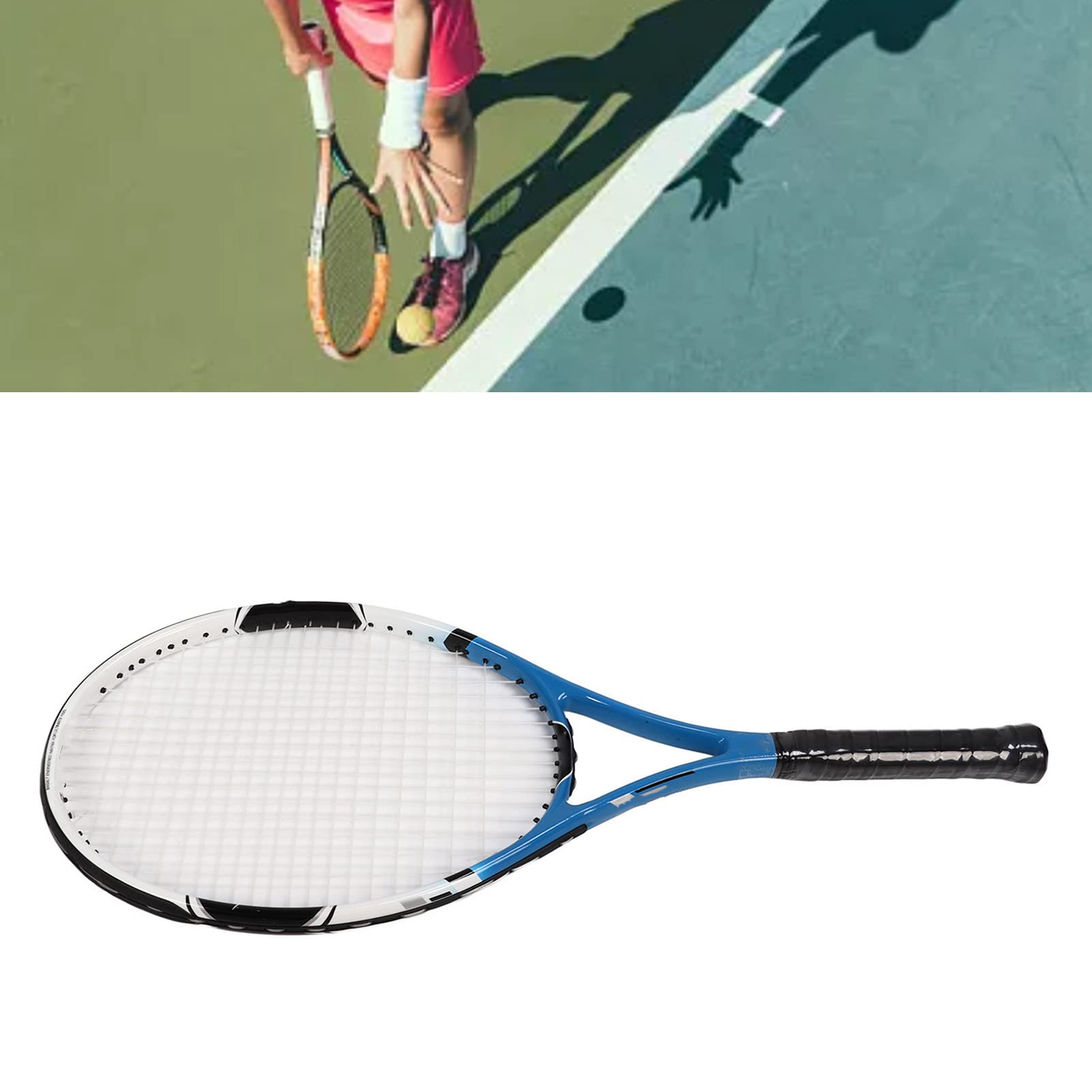 Raqueta de Tenis de Carbono Raquetas de Tenis Profesionales ultraligeras para Entrenamiento Competición Recreación Material de Fibra de Carbono 68,5 x 27 cm Incluye Bolsa