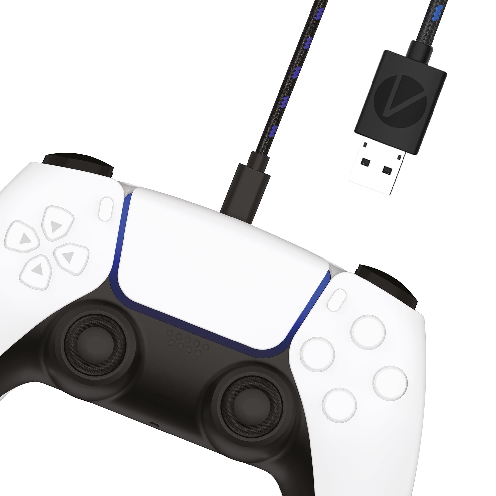 STEALTH Câbles SP-C10V 3M Twin Premium Braided Play & Charge pour PS5