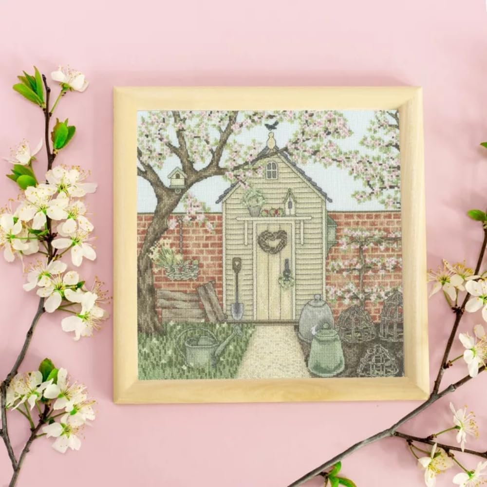 Bothy Threads Counted Cross Stitch Embroidery Kit - A Country Estate: Potting Shed