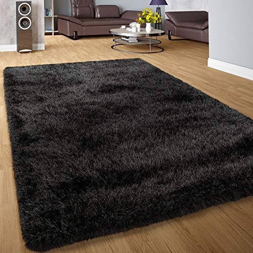 Paco Home Moderner Wohnzimmer Shaggy Hochflor Teppich Soft Garn In