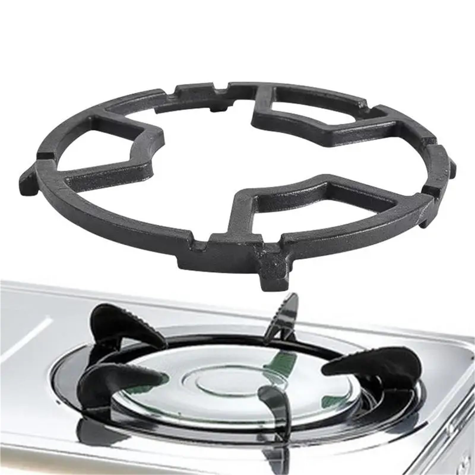 Anillo Reductor Cocina Gas Estante for estufa de Gas, quemadores de hierro fundido, utensilios de cocina, anillo, rangos de Gas, estante de soporte for Wok, cocina, estufa de Gas, 2 uds.