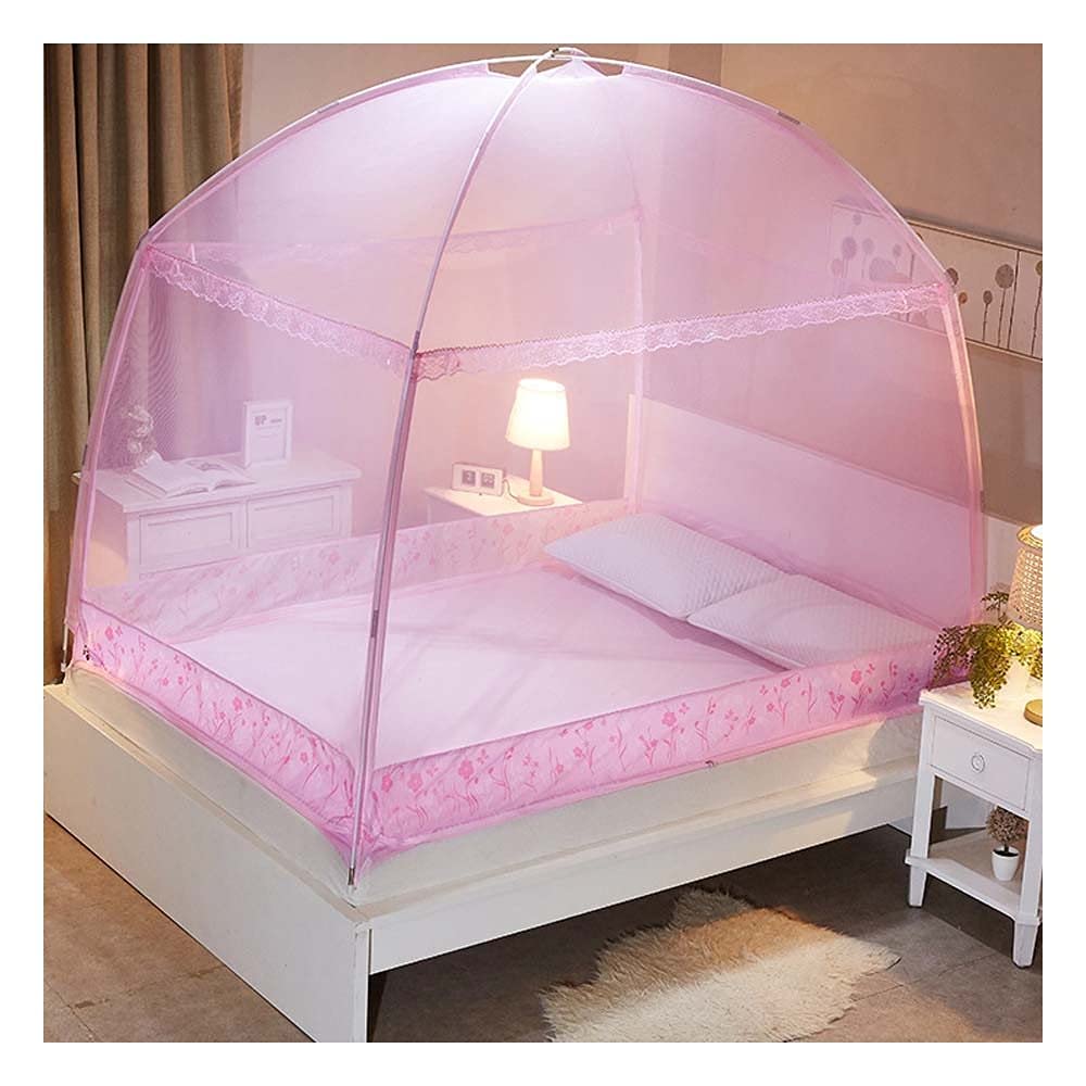 GJMSSMY Pop Up Mosquito Net, Portable Tent Travel Three Door Zipper Bed Net, Easy Installation And Fine Mesh, Perfect For Bedroom Outdoor,2,200 * 220cm