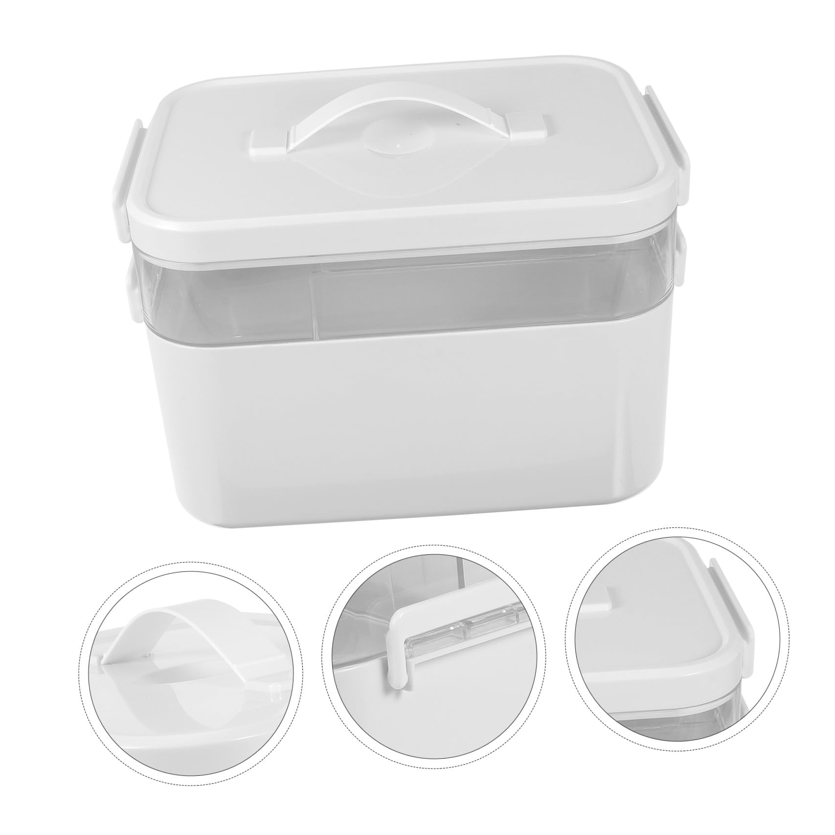 Scatola Porta Medicine Casa Capacità Contenitore Versatile per Farmaci Organizzatore per Ufficio e Casa Custodia Portatile Resistente e Durevole