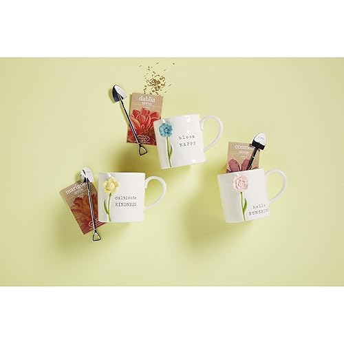 Miniatura 2 de Mud Pie Taza con semillas de flores y juego de marcadores, Cultivate, taza de 12 oz