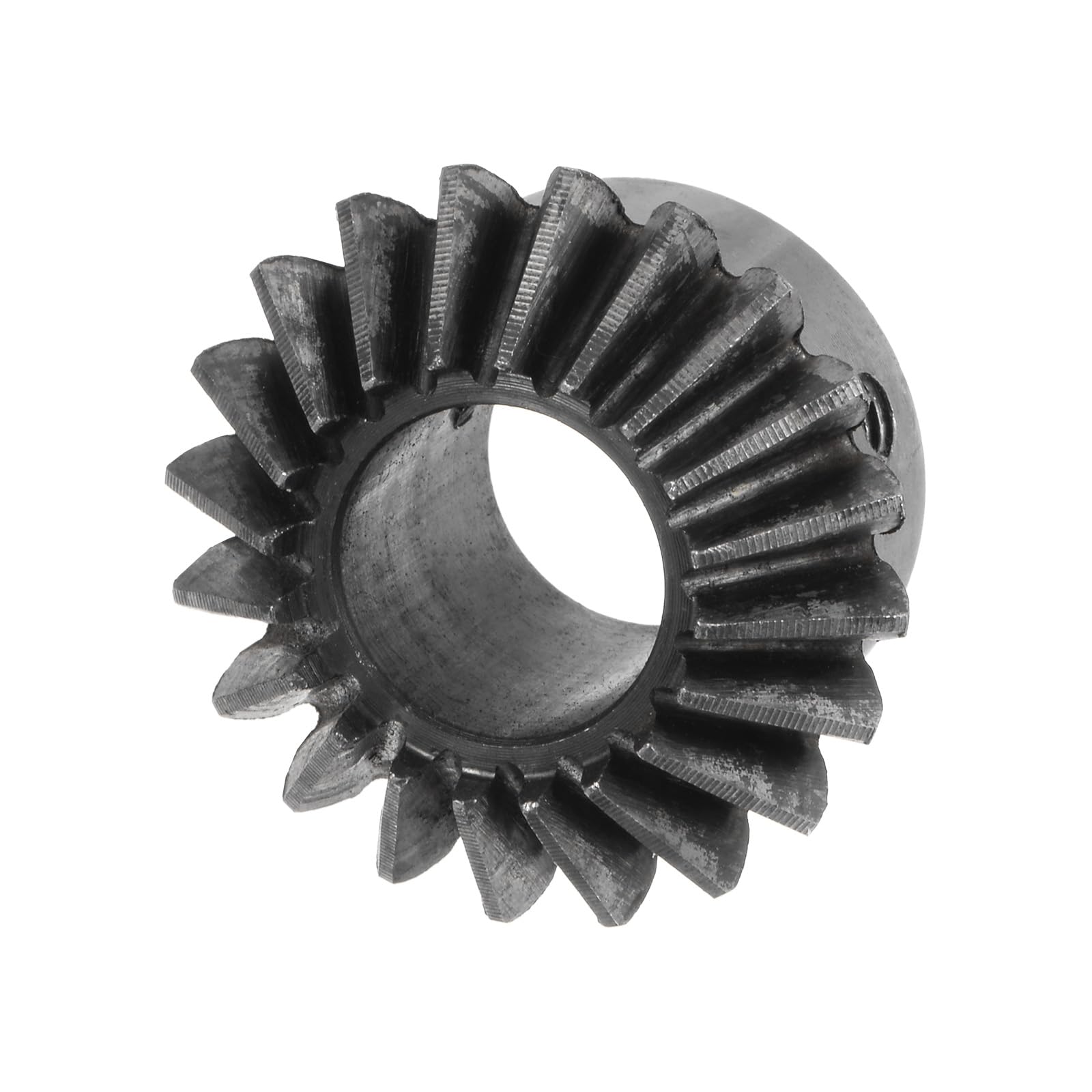 sourcing map 2pcs Biseau Engrenage 2M 20 Dents 18 mm Arbre Trou 1:1 Conique Conique Pignon Engrenage 45# Acier 2 Module 90 Degré Direction Engrenage, avec 6mm Clavette