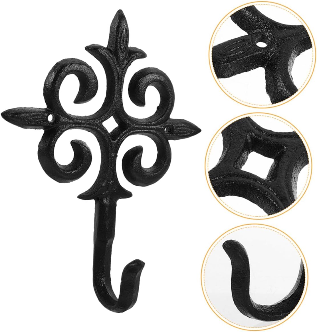VILLCASE 2pcs Metal Hanging Plant Hooks for Outdoor Garden Balcony Planter Hanger Flowerpot Bracket Wall Mount Holder Heavy Duty Support