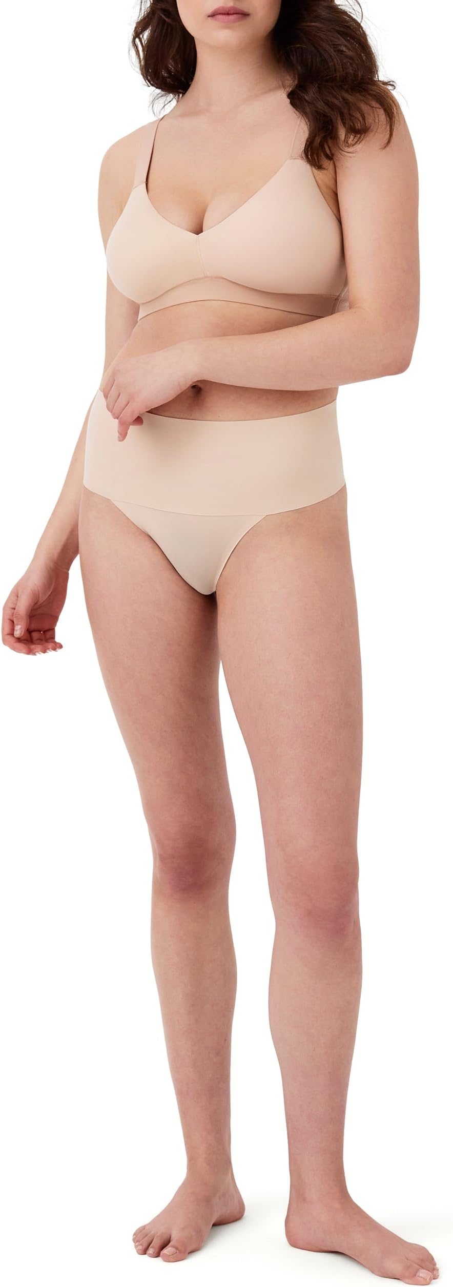 SPANX SPANXsupersmooth Undie-tectable Thong - Comfortable Core Control - Invisible Shapewear - Women No Show Thong Underwear