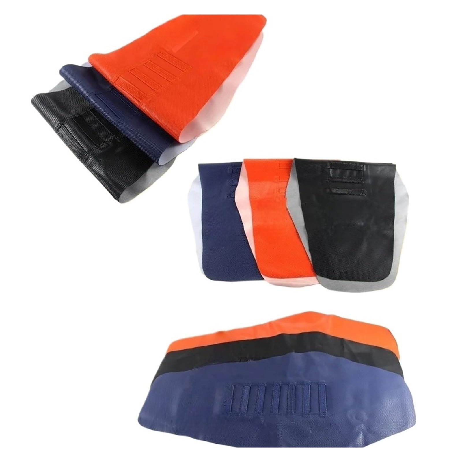 Funda para Asiento de Motocicleta Pinza Antideslizante para Motocross, Accesorios de Cubierta Asiento para Honda CRF,para Yamaha Funda Asiento para Moto(Azul)