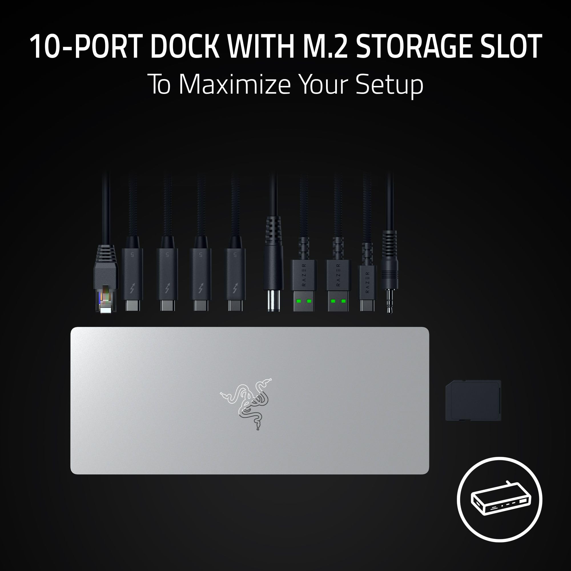 Amazon.com: Razer Thunderbolt 5 Dock Chroma - 10 Ports USB-Dock