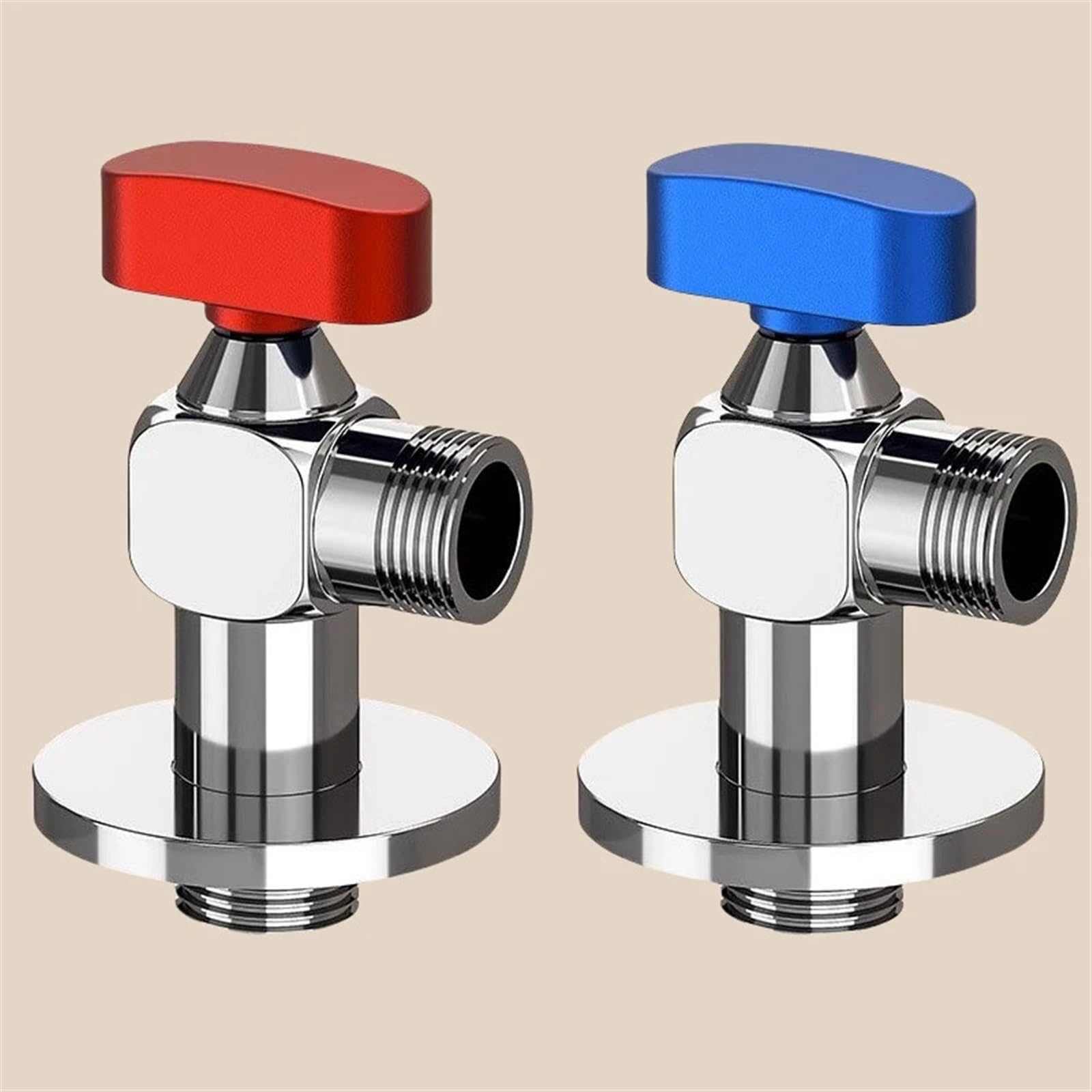 Válvula de ángulo de aleación para agua fría y caliente en accesorios de inodoro