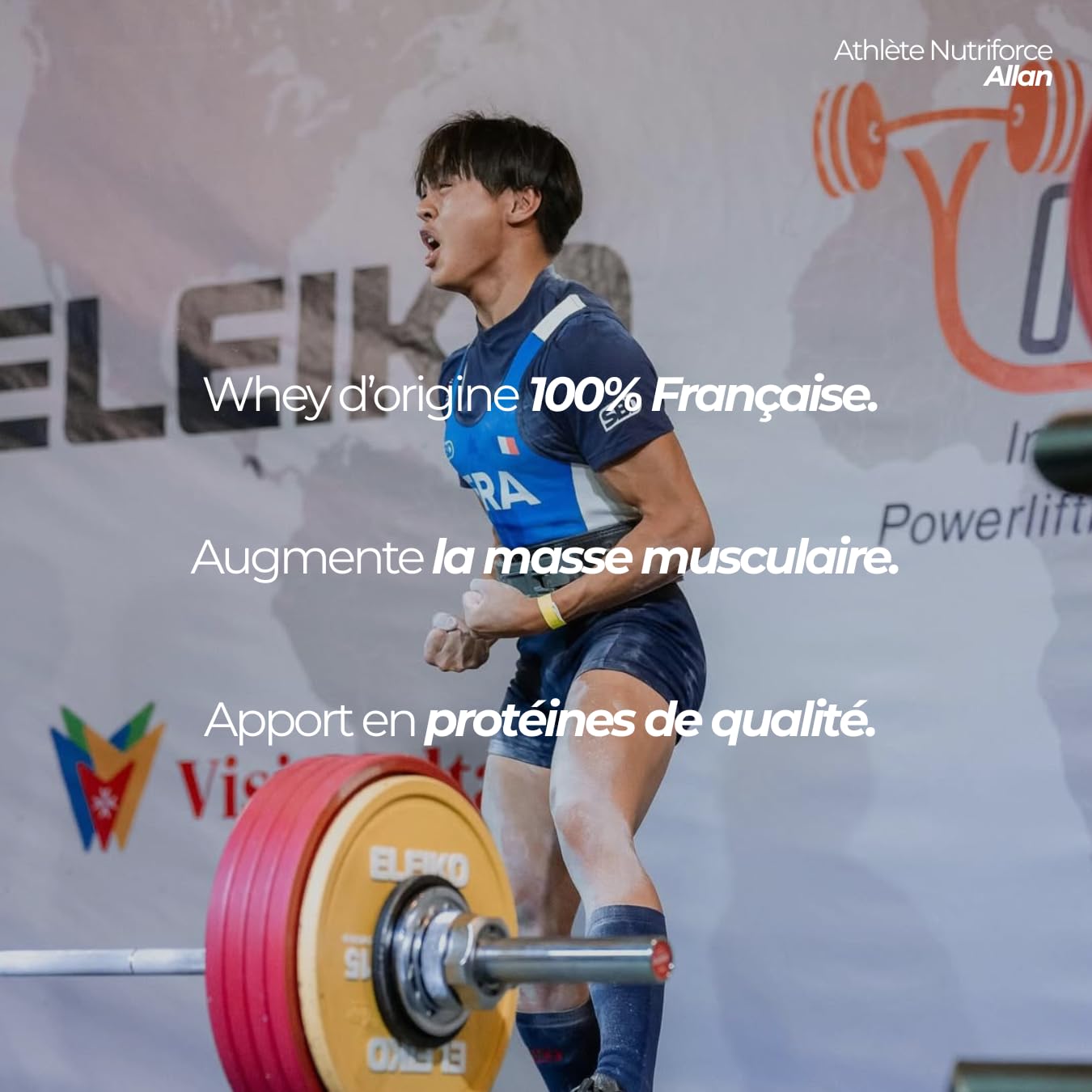 Whey protéine 100% Française - Faible en lactose (750g, Vanille)