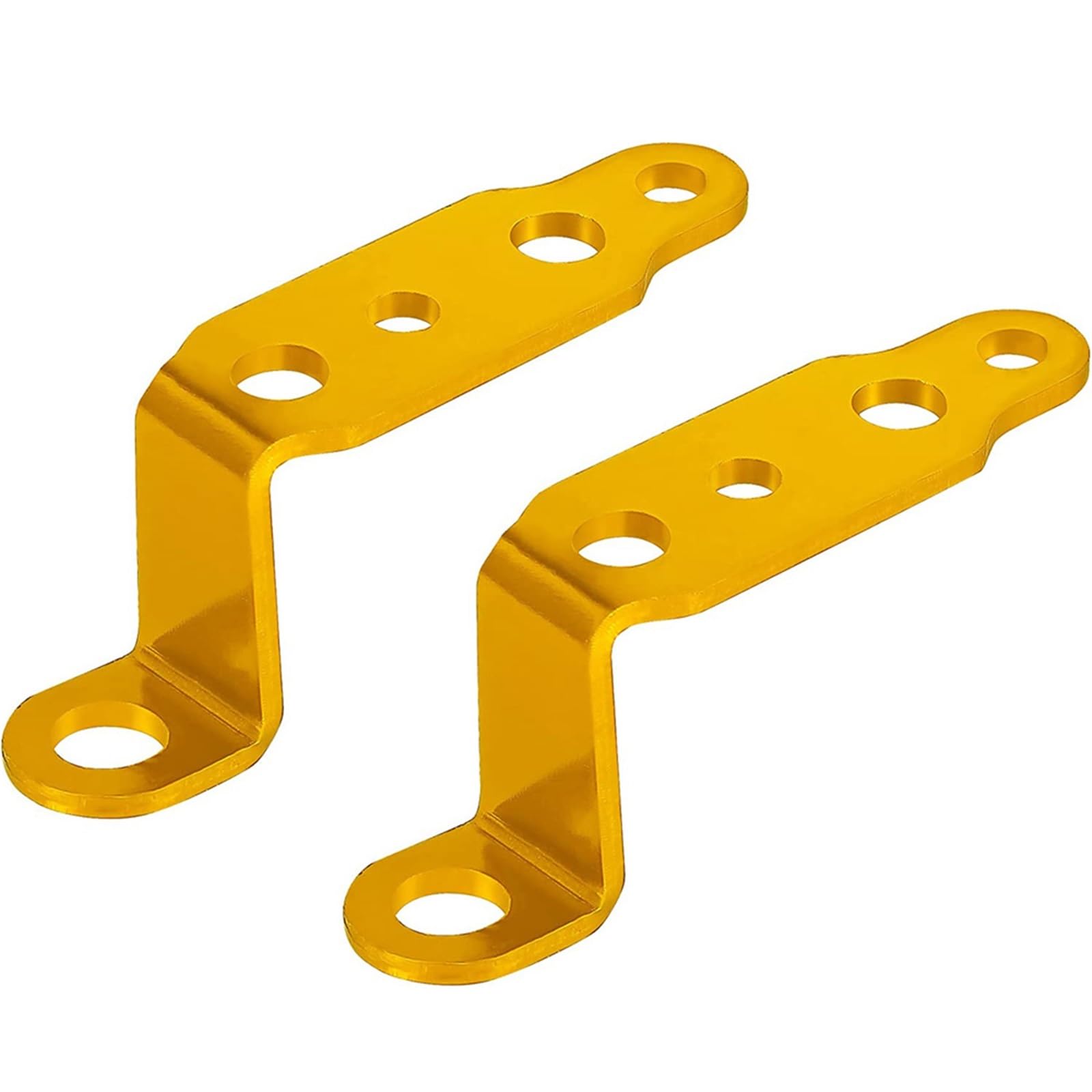 Headlight Bracket 1pair Motorcycle Headlight Bracket Rearview Mirror Lamp Spotlight Extension Holder Clamp Motorbike Scooter Accessories(Gold)