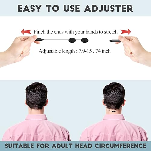 Miniatura 4 de 4Pcs Adjustable Glasses Strap, Glasses Sport Strap Holder Sunglass Retainer, Upgrade No Tail Anti-Slip Eyeglass Straps and Ear Hook 8Pcs for Men