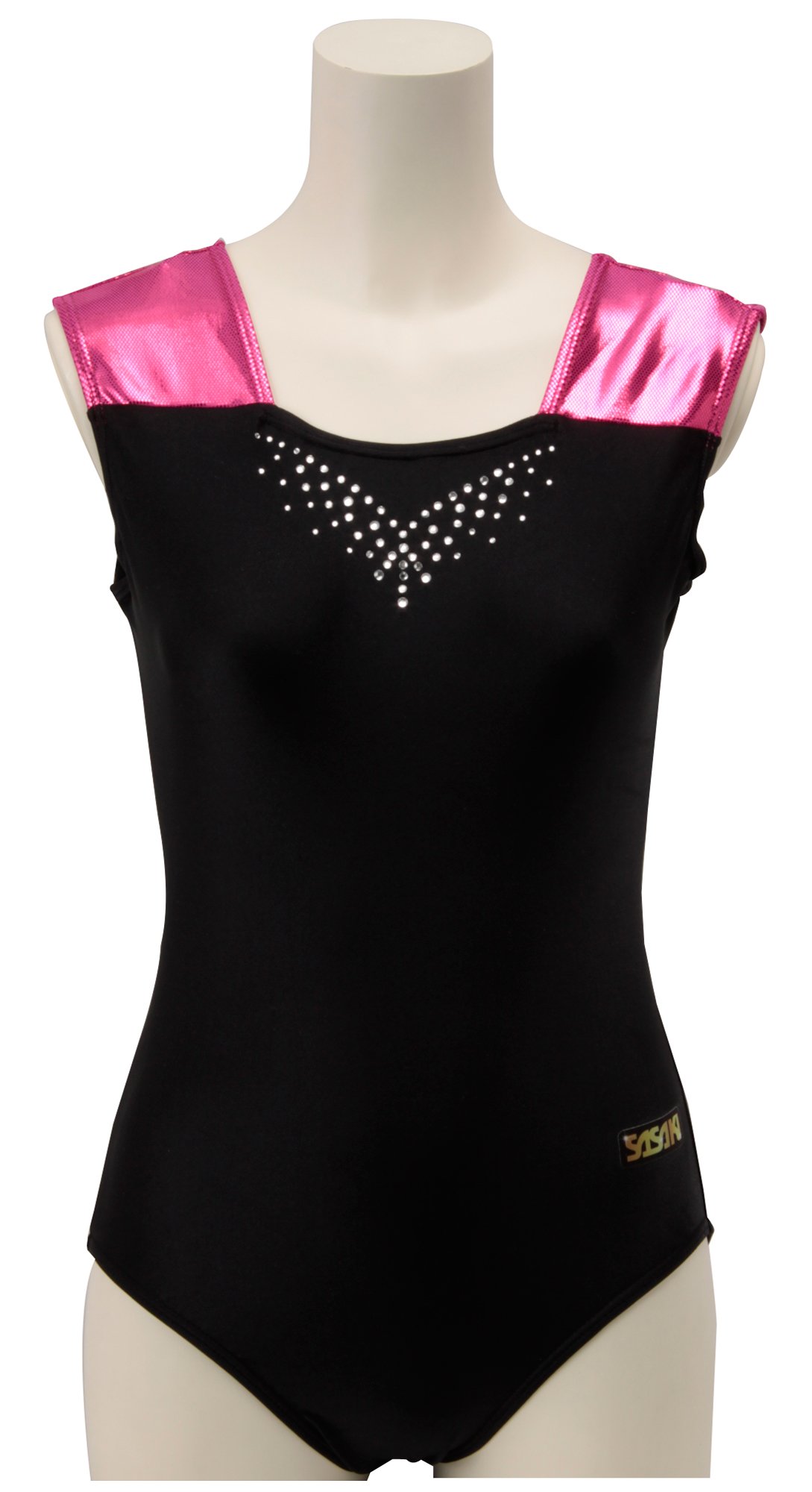 Amazon | ササキ(SASAKI) GYMNASTICS レオタード SP-7134G B(ブラック