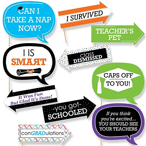 Big Dot of Happiness Funny Hats Off Grad - Graduation...