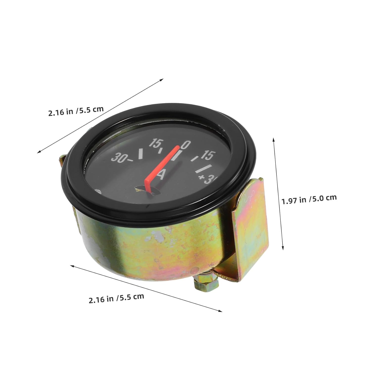 2pcs 12v-24v Automotive Ammeter and Voltmeter Gauge Set 30a Pointer Current Monitor for Car and Boat Electrical System