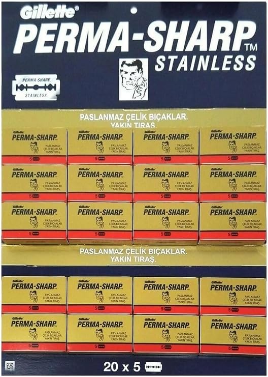 Gillette Permasharp Shaving Razor 100 Cassette