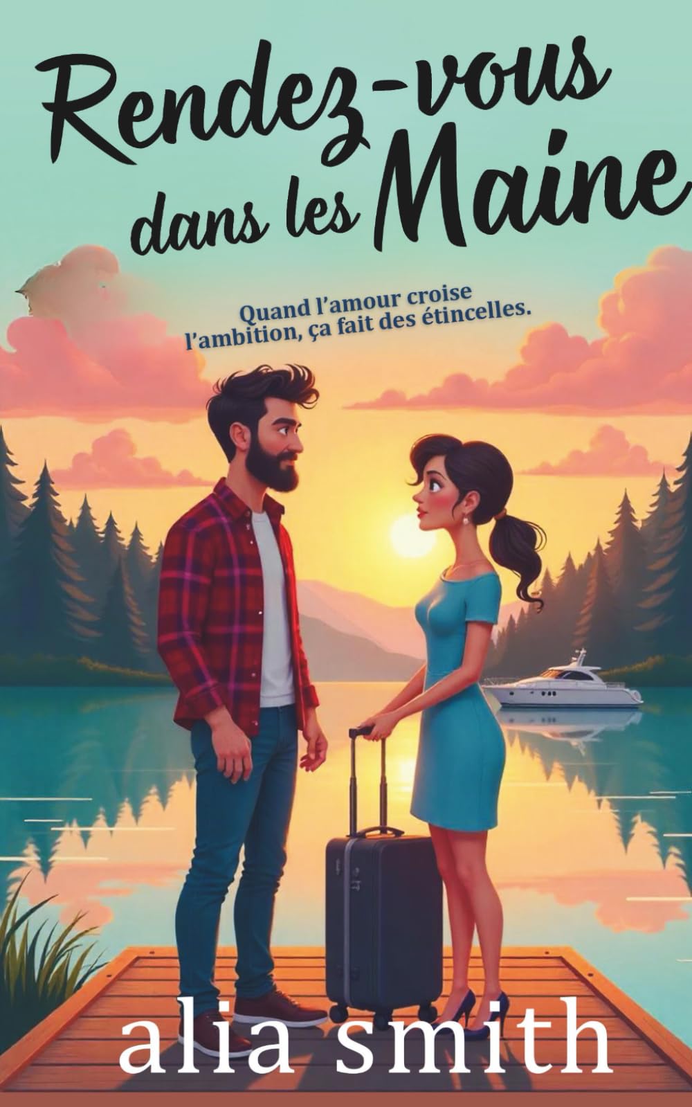 Rendez-vous dans les Maine: Une romance réconfortante avec un papa solo et une cohabitation forcée (Amour au bureau)