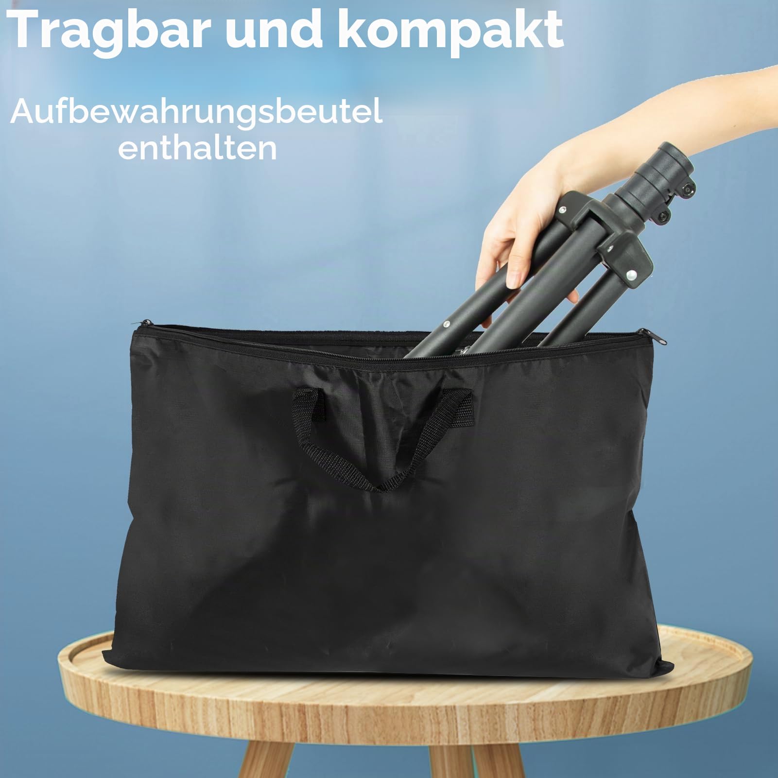 Beamer Ständer mit Rädern Multifunktionaler Projektorständer 66-124cm | Laptop Ständer, Höhenverstellbar 66-124cm, Platte und Handyhalterung, Tragbares Beamer Stativ, Büros, Privathaushalte
