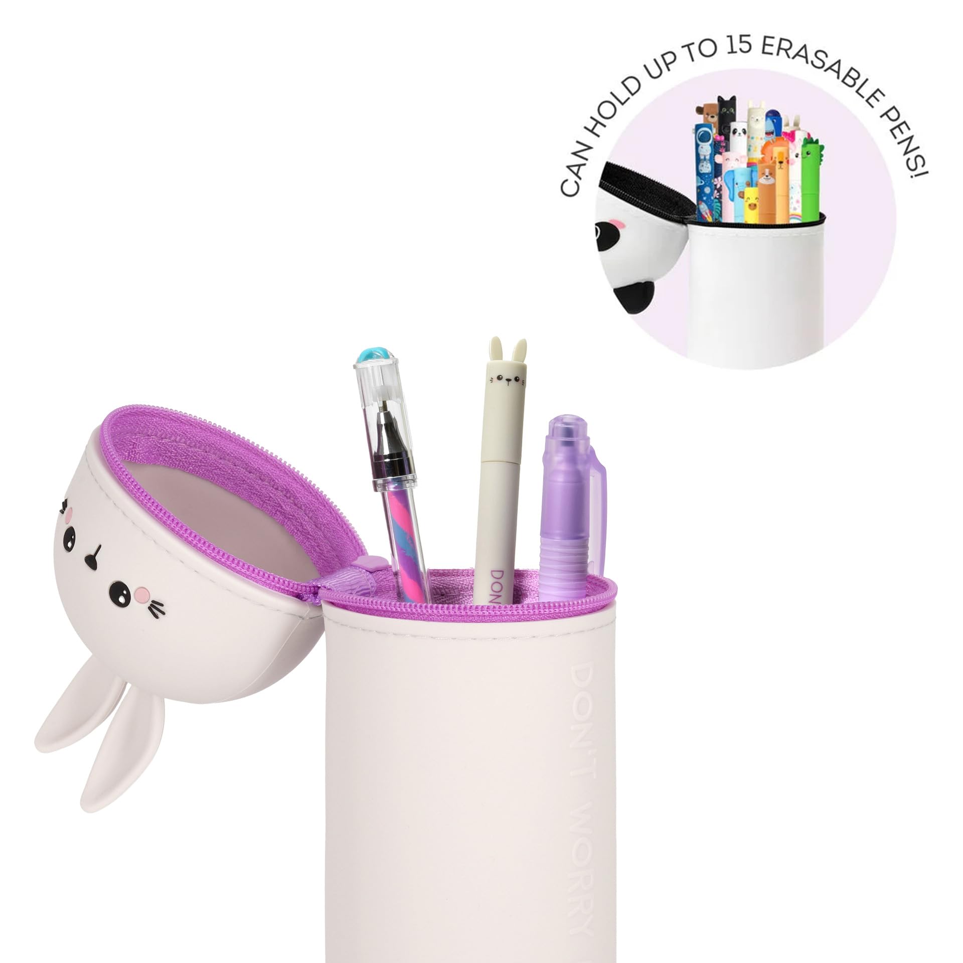 Legami | 2-in-1 Soft Siliconen Pennenzak - Kawaii, Pinguïn
