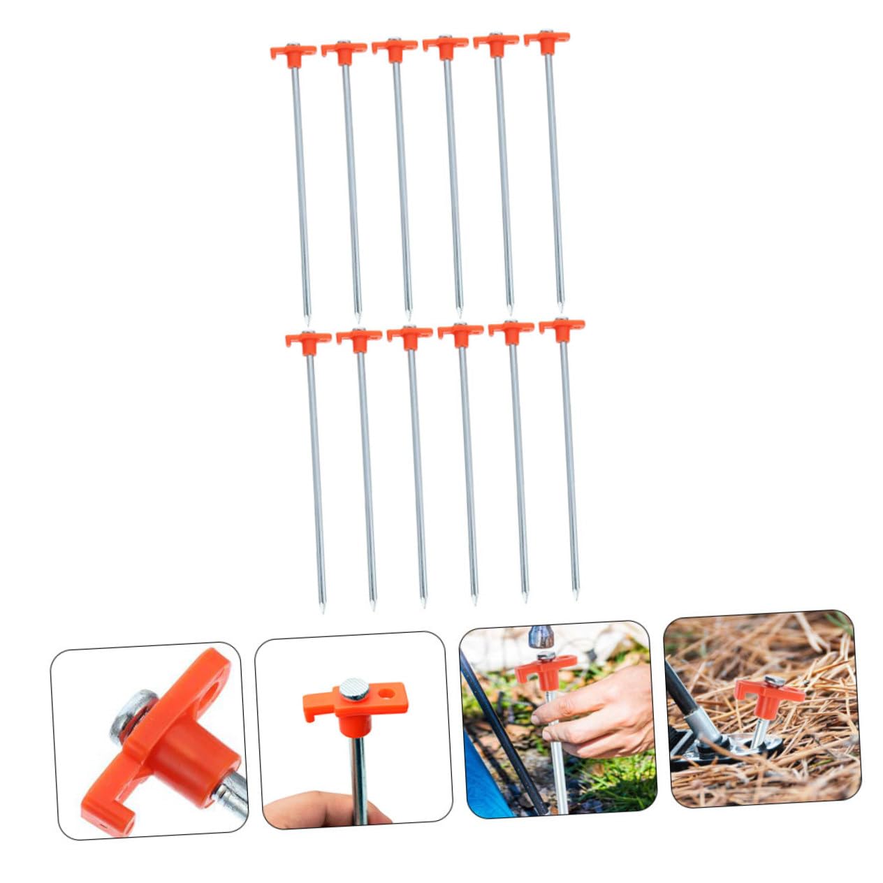 SOIMISS 12stücke Schwere Zeltnägel Aus Metall Für Robuste Befestigung Bodenanker Für Camping Und Outdoor Windfeste Heringe Für Zelte Und Pavillons