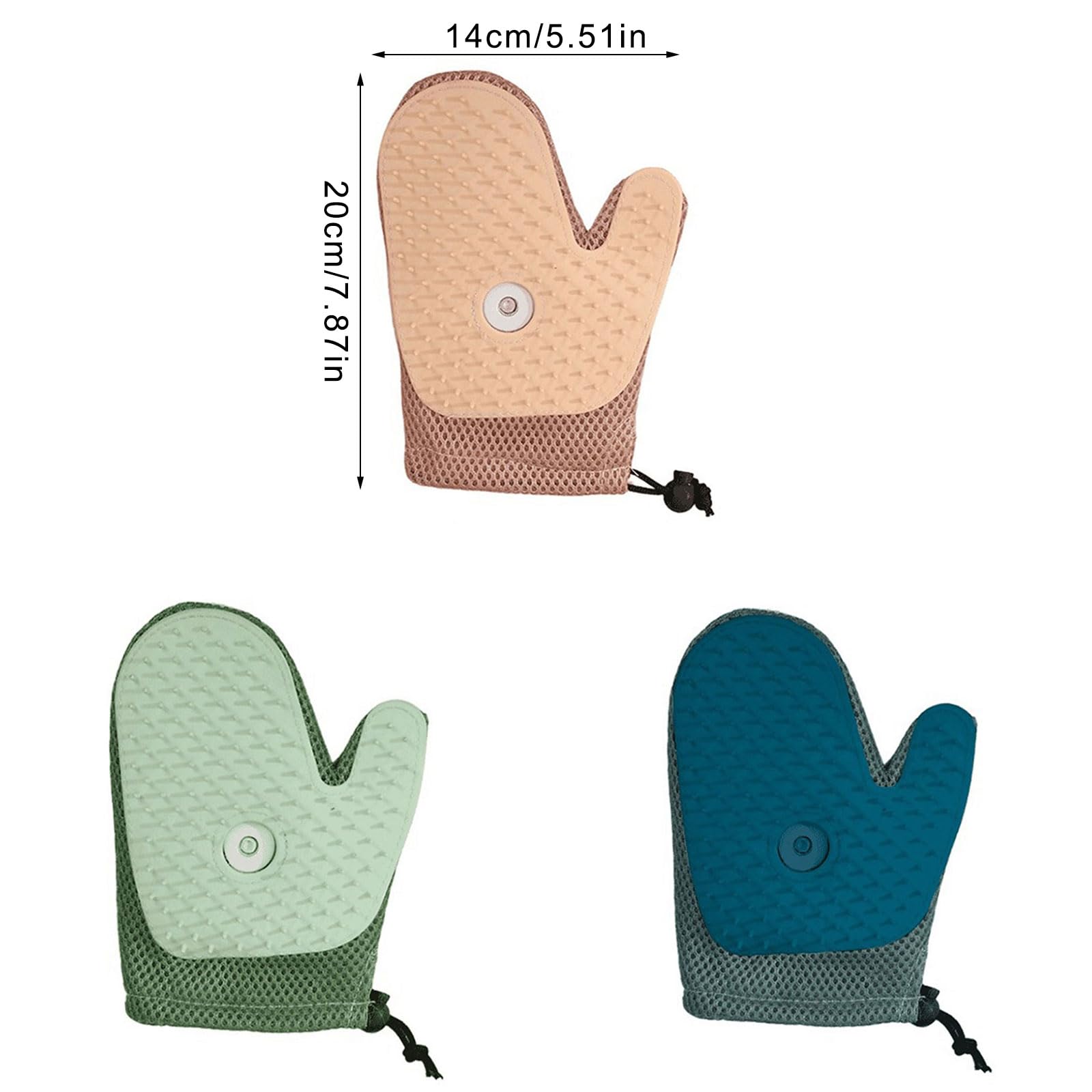 Gants d ' épilation réutilisables, Three colors