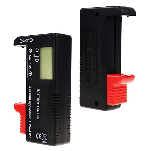 Miniatura 4 de Comprobador de batería digital, comprobador universal de batería para pilas AA AAA C D 9V 3.7V 1.5V - Portátil con precisión comprobar el nivel de