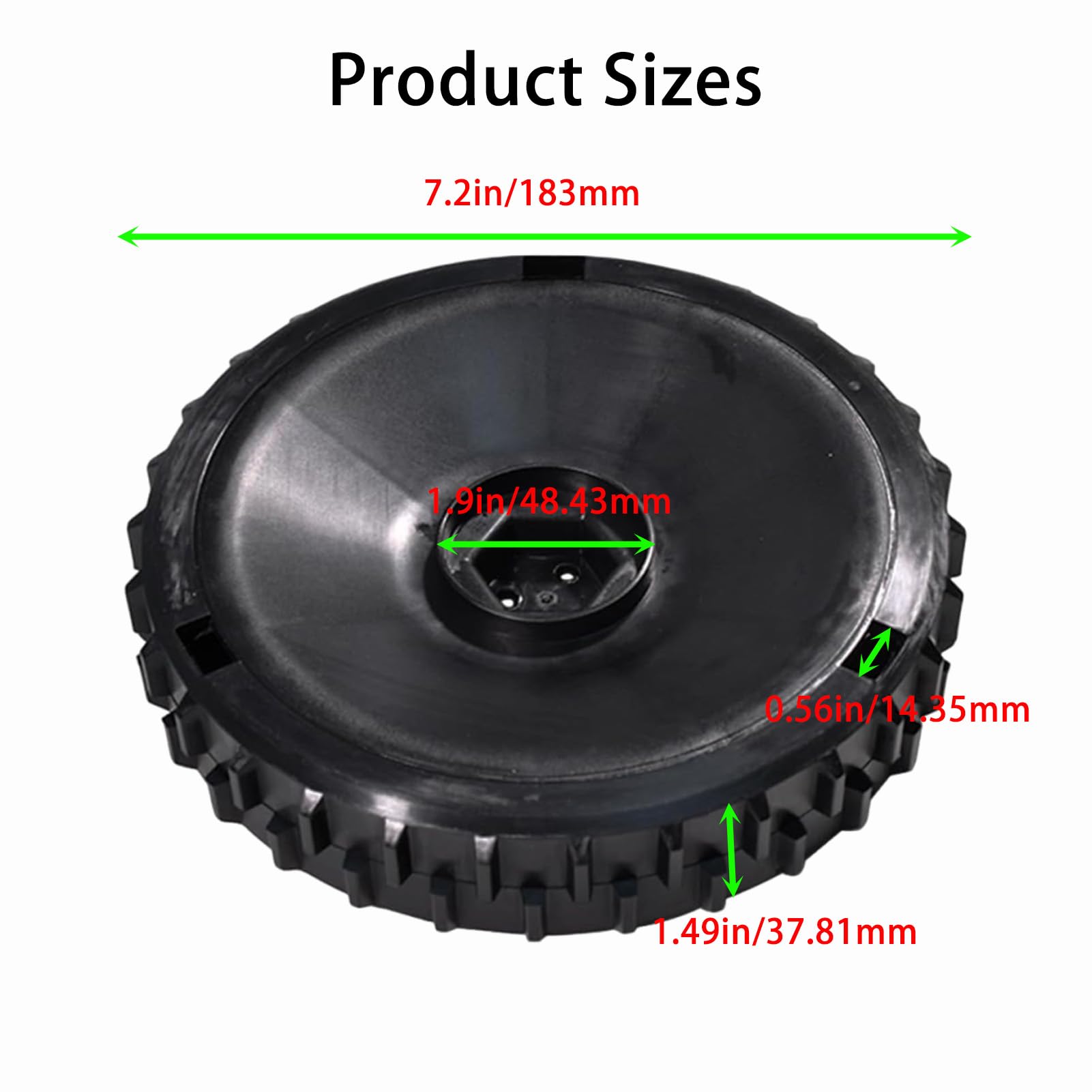 Ruedas delanteras para cortacésped Husqvarna Automower 105/305 a 2016, para 308 Gardena R38Li R40Li R45Li R50Li R70Li R80Li 574465104, paquete de 2