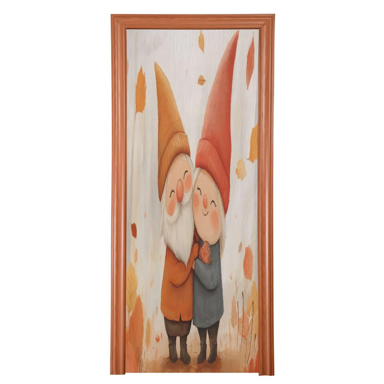 FLildon Valentine's Day Gnomes Lifetime Door Cover Decoration, Party Accessory Porch Decor for Festive Ornament Room Door Covers 36 x 98 Inch