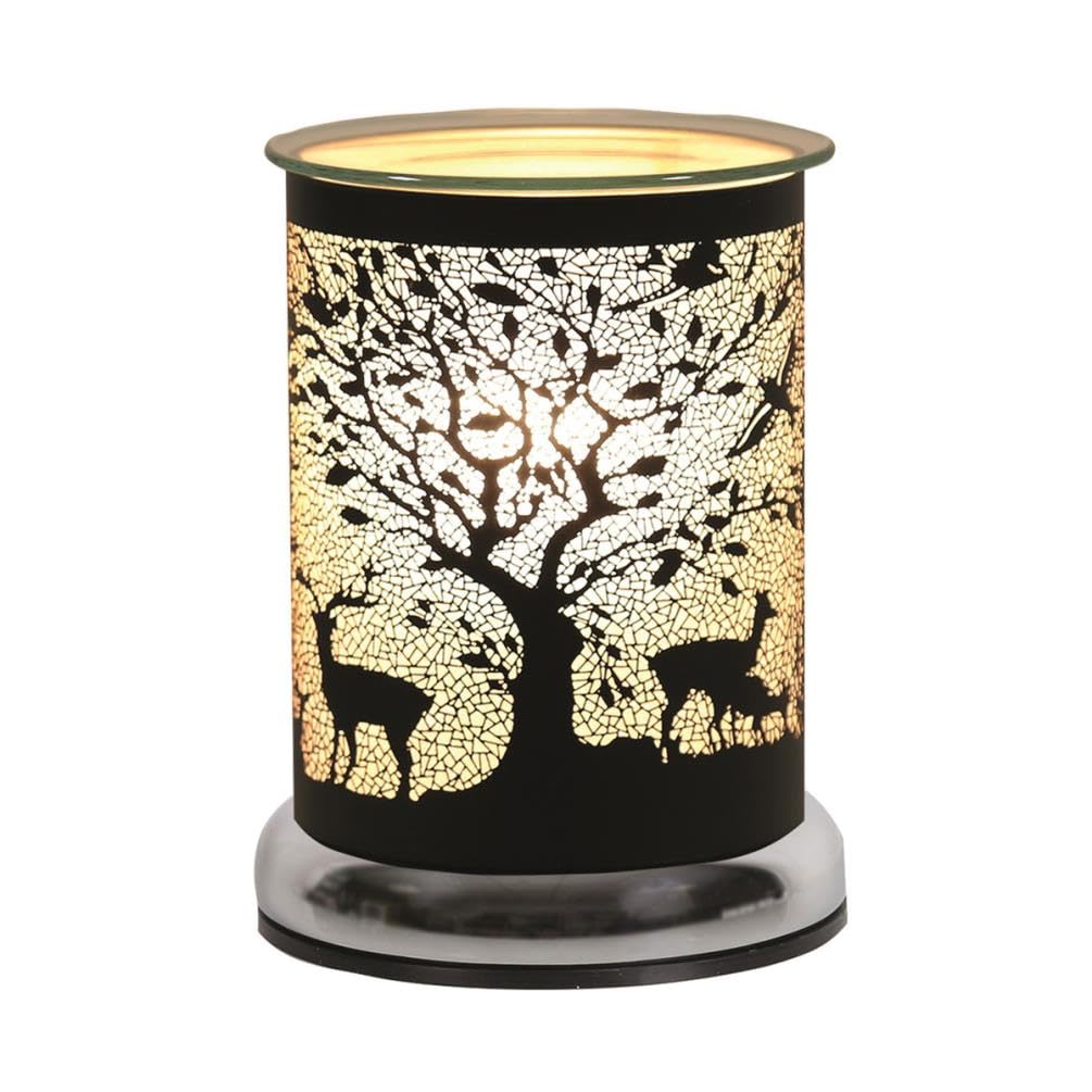 Aroma Touch Control Electric Wax Melt Tart Burner Woodland Deer Black