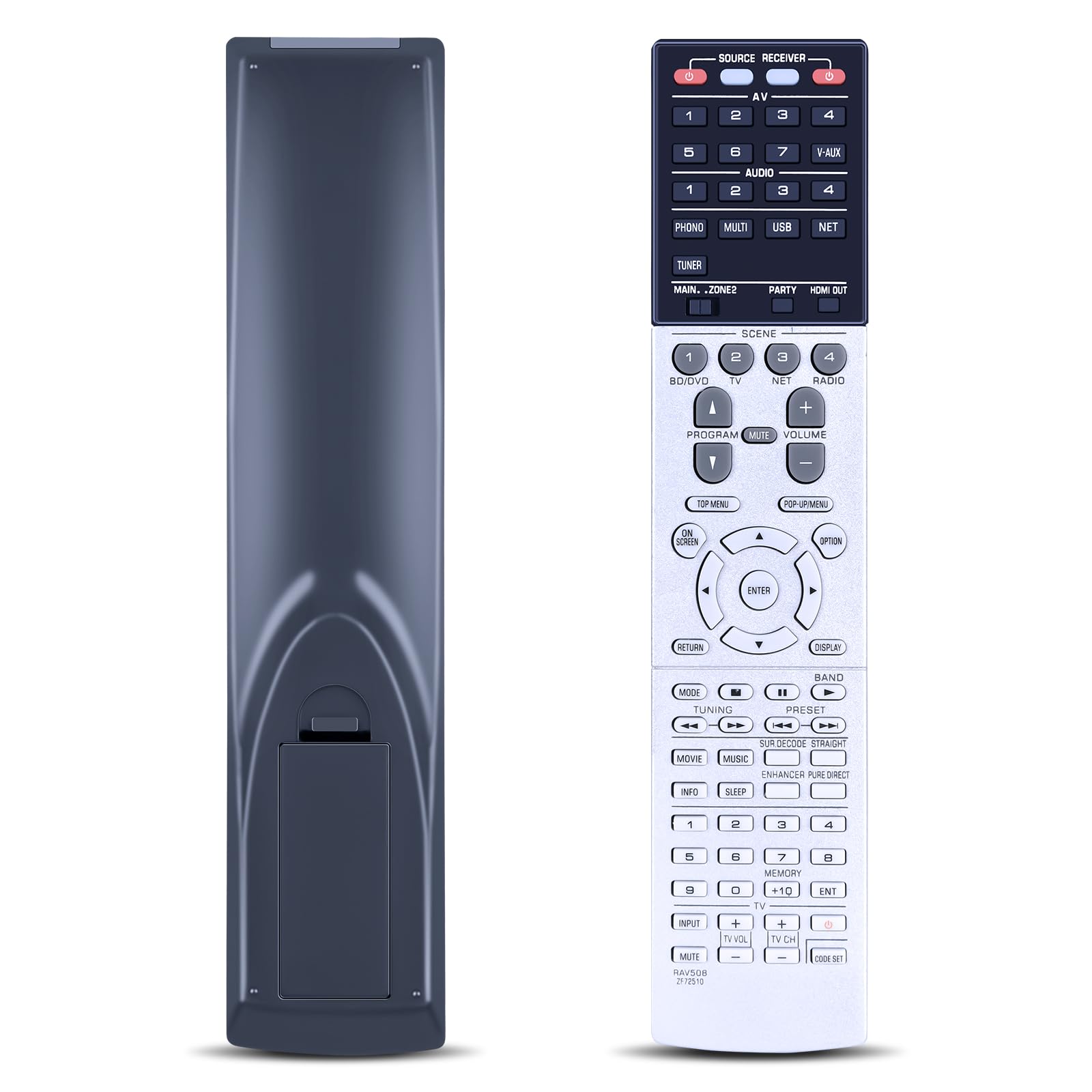 RAV508 ZF72510 Replacement Remote Control Compatible for Yamaha AV Audio Video Receiver RX-A1030