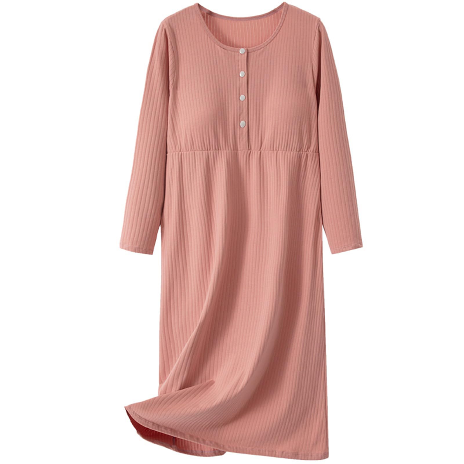 Camicia da notte per allattamento facile da indossare con reggiseno integrato per il comfort della maternità, in morbido tessuto di cotone, camicia da notte per gravidanza