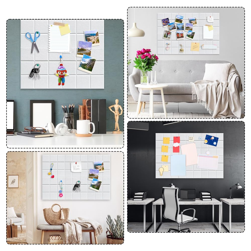 Tableau Mémo Centrakor Lot De 6 Bandes Autocollantes En Feutre Pour Tableau D'affichage Mural Avec Punaises Pour Coller Des Notes, Photos, Horaires, Annonces Tableau Mémo Cuisine Original