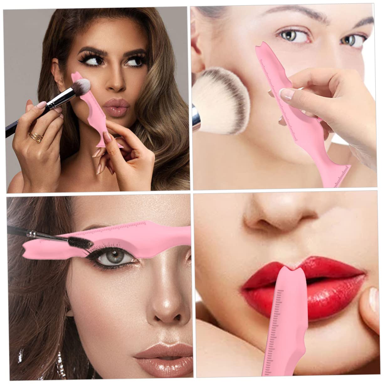 MAGICLULU 15pièces Pochoirs Silicone Pour Eyeliner Et Mascara Outils De Maquillage Pour Yeux à Application Et Dessin Accessoire Pratique Pour Débutants Et