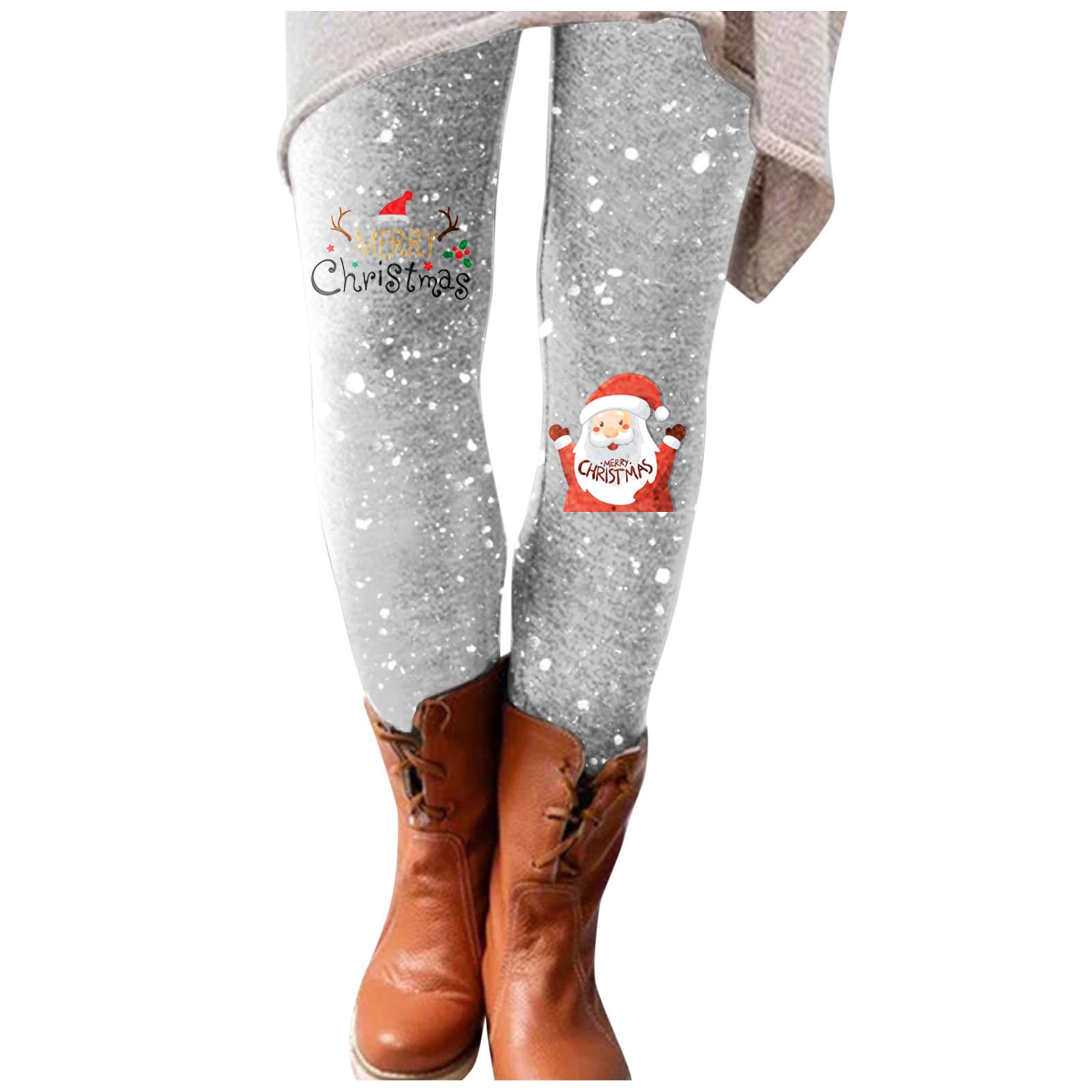 Leggings Women Boot Printed Pants All- Casual Long Slim Elastic Christmas Pants Leggings for Women And