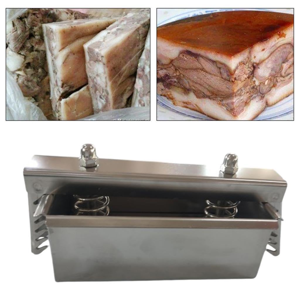 Strumento di pressatura per carne durevole, Argento 1.5 kg | affidabile, in acciaio inossidabile, efficiente, essenziale per la cucina di casa, strumento di cottura , Argento , 1.5 kg