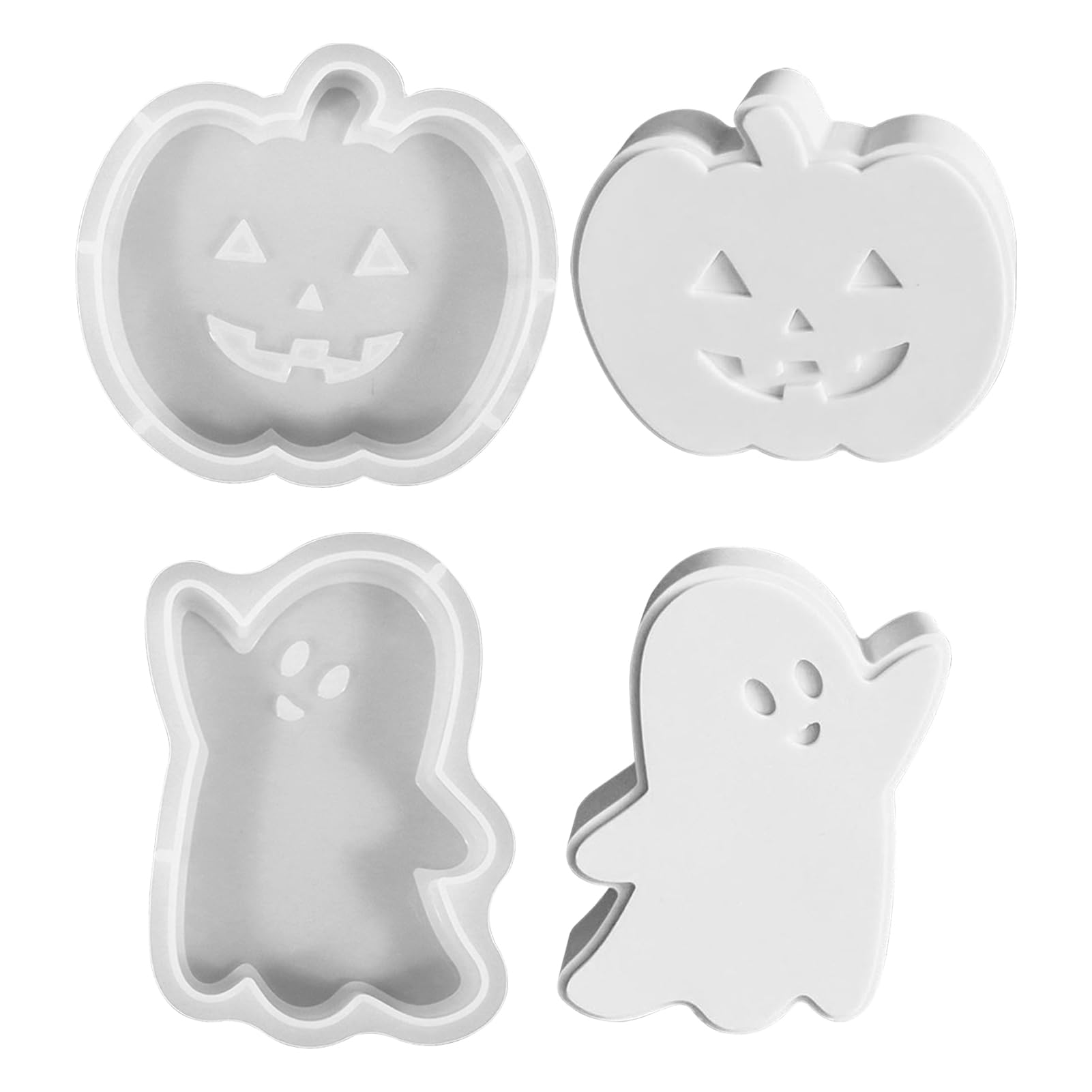 Silikonform Halloween Geister - 3D Gießformen Für Kerzen & Deko