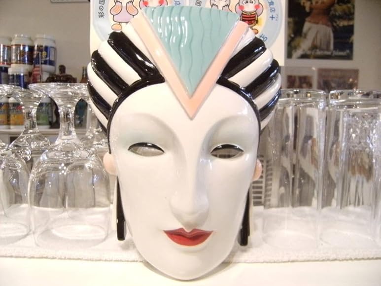 日本製★80年代★Vandor 1985年 陶器製 仮面 舞踏会 マスク 仮装 日本製☆80年代☆Vandor 1985年 陶器製 仮面 舞踏会 マスク 仮装