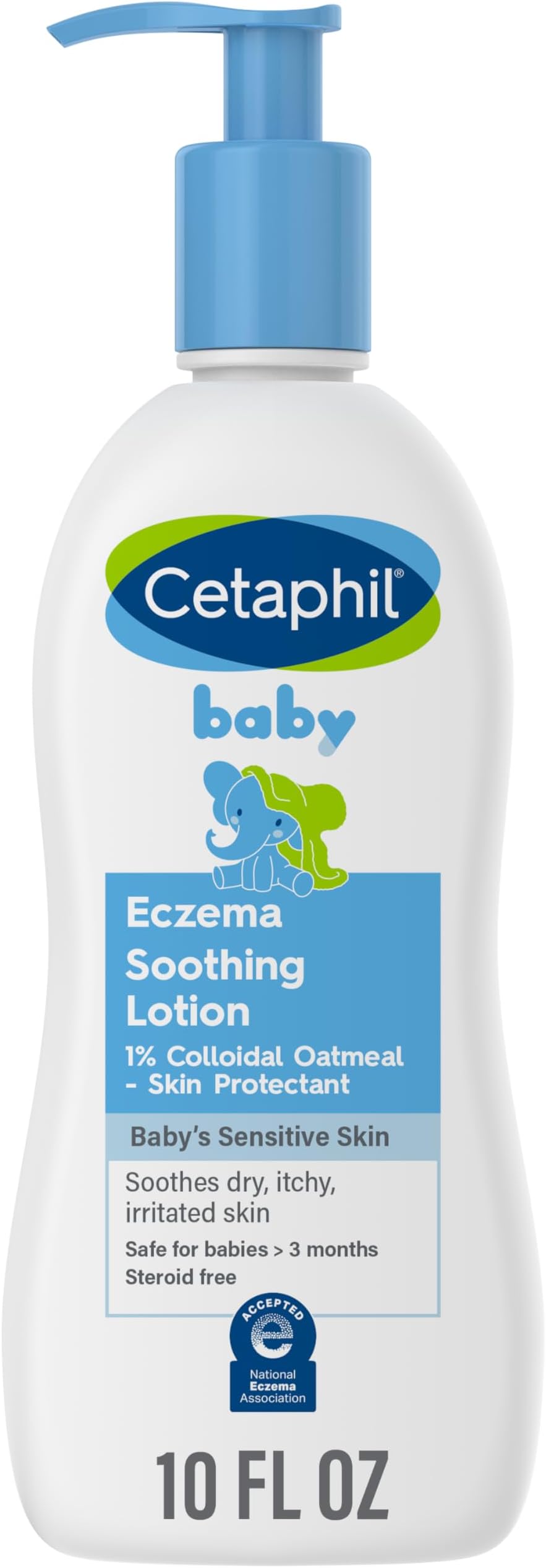 Cetaphil Baby Eczema Soothing Lotion, Colloidal Oatmeal, Paraben Free, Hypoallergenic, Dry Skin, 10 Fluid Ounce
