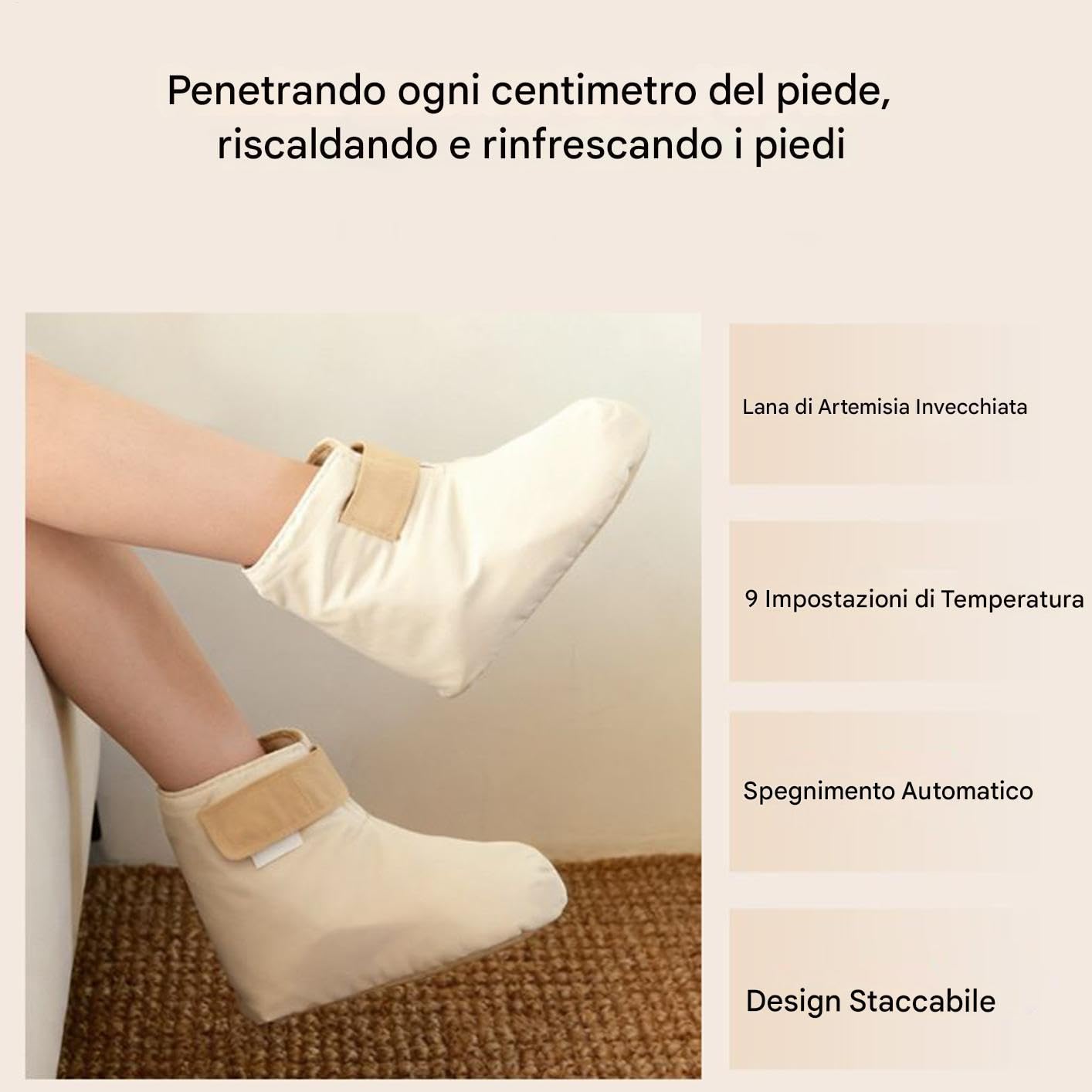 Pantofole Riscaldate Elettriche 9 Impostazioni Di Temperatura Con | Piastra Riscaldante Rapida per Piedi Per Figlia, Famiglia, , Uomini, Donne, Ragazze, Moglie, Marito, Figlio