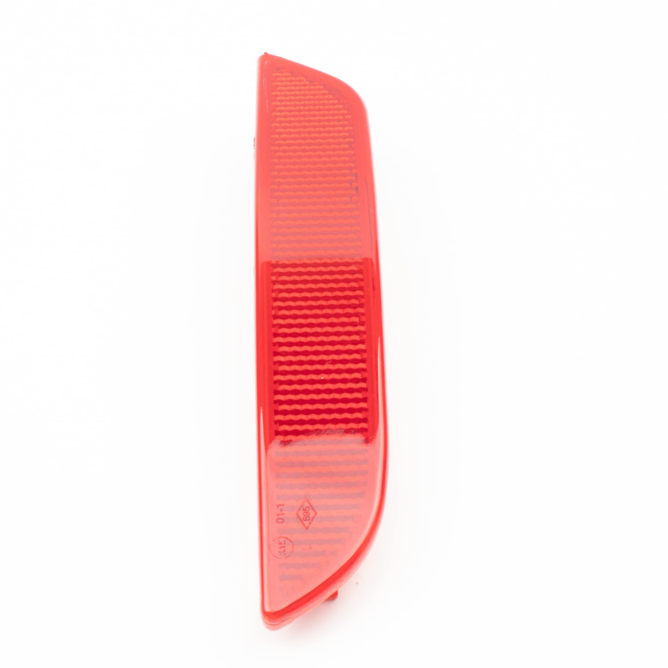 Twowinds - Reflectante Parachoques 265659650R Compatible con Renault Clio 4 (2012-2019) - Parachoques Trasero Izquierdo (Lado Conductor) - Catadióptrico - Reflector Rojo