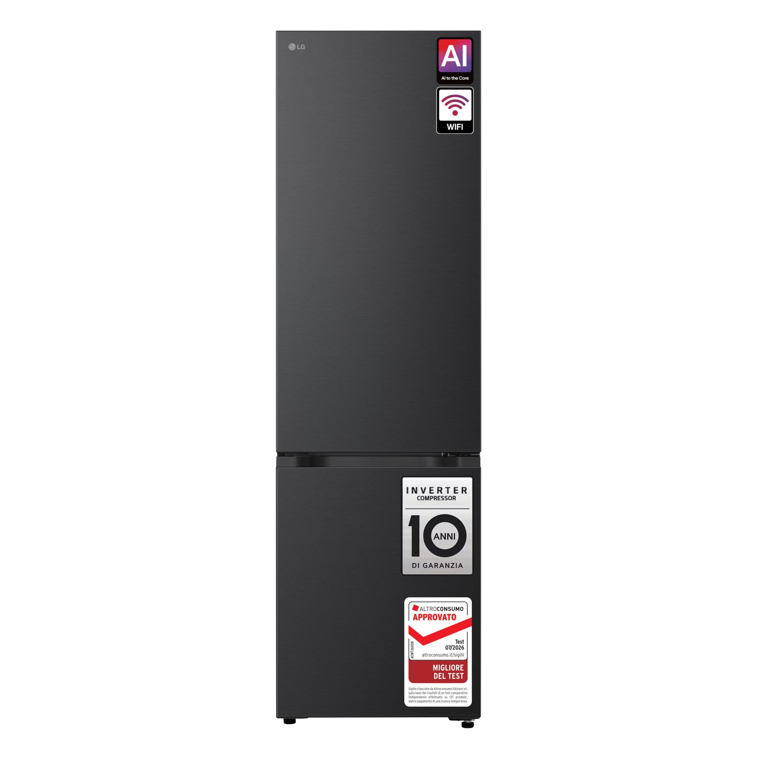 LG GBBS726AEV Total No Frost nevera combinada, 60 cm, clase A