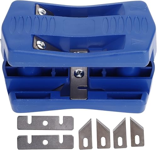 Atyhao Recortadora de tratamiento manual de bandas que ranuran los pedazos de chapa de madera del PVC herramienta de recorte de carpintería para