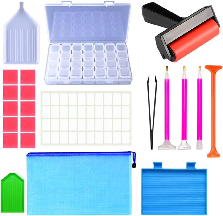 5D Diamonds Painting Tools and Accessories,22 Pieces Diamond Art Tool